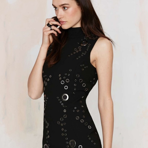 NWOT Nasty Gal Ace in Hole Halter Mini Dress - Picture 2 of 9